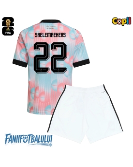 Belgia Alexis Saelemaekers #22 Echipament de Fotbal Replică Mondial 2026 Copii Deplasare (+ Șorturi)
